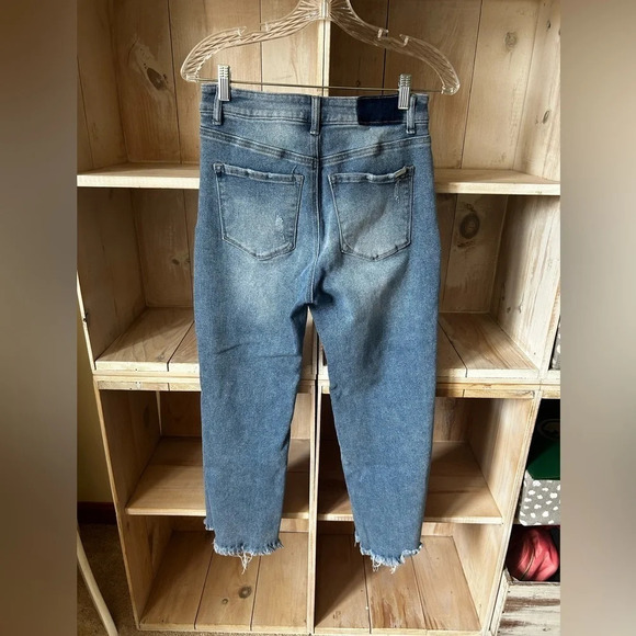 Insane Gene Straight Crop Raw Hem Jeans - Picture 4 of 12